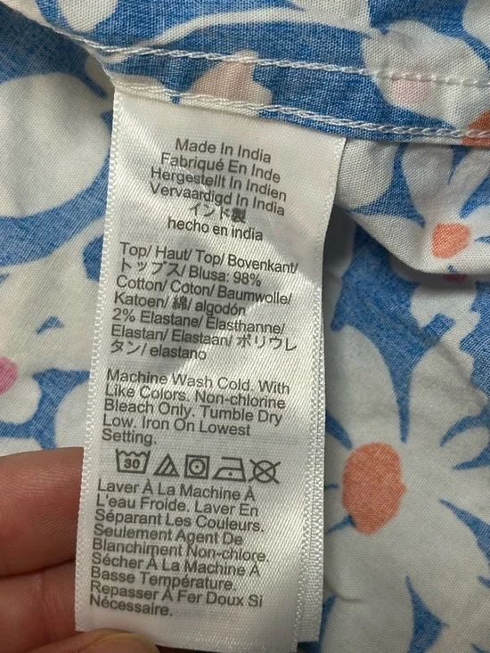 NWT J Crew Factory Short-Sleeve Printed Flex Casual Shirt, Slim Fit - Mens Large - Picture 14 of 14